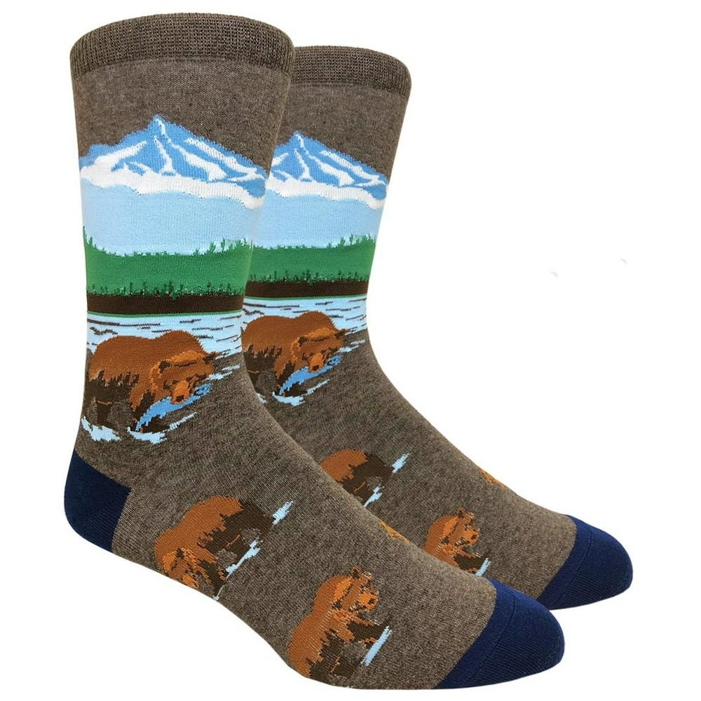 Buyyourties Mens Novelty Bear Socks