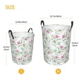 thumbnail image 3 of Balery Lilies Flowers Cesta de ropa redonda con asas, impermeable, independiente, para ropa, juguetes, dormitorio y familia-Medium, 3 of 6