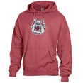 thumbnail image 2 of Men's Comfort Wash  Blue Fresno State Bulldogs Lightweight Fleece Pullover Hoodie, 2 of 3