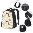 thumbnail image 2 of Balery Chickens A Mochila para hombre y mujer - Tela Oxford 600D resistente - Gran capacidad, resistente al agua, ideal para la escuela, viajes y senderismo, 2 of 6