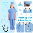 thumbnail image 2 of Doctor Costume for Kids Scrubs Pants with Accessories Set Toddler Children Cosplay 3-6 Years, 2 of 6
