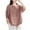Brown, variant on Uaswgudfs Women's Drawstring Hem Crew Neck T-Shirt: Short Sleeve Summer Top with Ultra-Soft Lightweight Casual Fabric Blue L