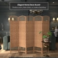thumbnail image 2 of Red Lantern 5 1/2 ft. Tall Fiber Weave Room Divider - Natural - 5 Panel, 2 of 6