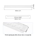 thumbnail image 2 of Uxcell Door Air Vent Cover Heavy Duty Aluminum Grille Ventilation Cover Louvered with Mounting Screw for Cabinet Door 24 x 2 Inch, 2 of 6