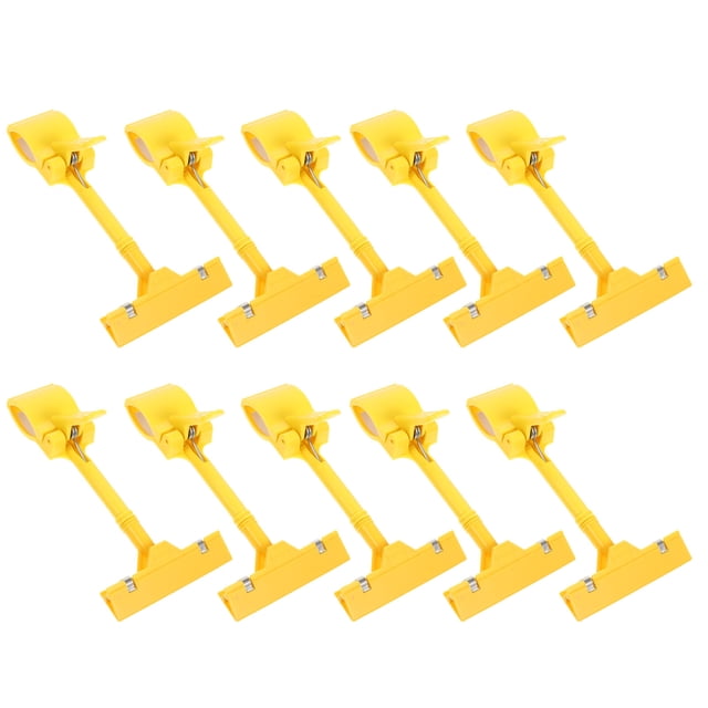 OFFIGAM 10Ud Clip Para Etiquetas De Precio En Exhibiciones Con Soporte Ajustable Y Material Plástico