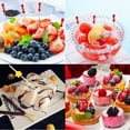 thumbnail image 4 of 100Pcs Picnic Party Supplies Toothpick Skewer Salad Vegetable Sticks Cupcake Fruit Fork Fruit Sticks Handmade Toothpicks Bamboo Picks Food Fruit Cocktail Decor 7, 4 of 8