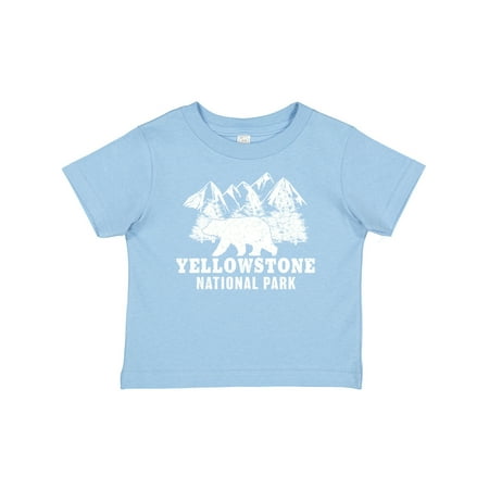 

Inktastic Yellowstone National Park with Bear Mountains and Trees Gift Baby Boy or Baby Girl T-Shirt