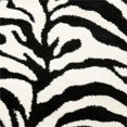 thumbnail image 4 of Safavieh Zebra Shag Collection SG452-1290 Ivory and Black Round Area Rug (5' Diameter), 4 of 4