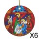 thumbnail image 1 of Adornos de Natividad Cristiana Soledad 6 piezas decoración navideña, 1 of 10