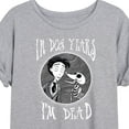 thumbnail image 3 of Corpse Bride - I'm Dead In Dog Years - Women's Oversized T-Shirt, 3 of 5