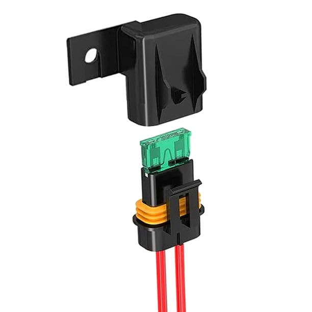Waterproof Inline Blade Fuse Holder With 20A Fuse - For Car, Boat, RV Electrical Systems