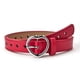 thumbnail image 1 of Children Faux Leather Belt Kids Cute Peach Heart Buckle Belts Girls Waist Belt Conbo, 1 of 5