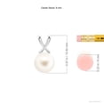 thumbnail image 3 of ANGARA Classic Freshwater Cultured Pearl Cross V-Bale Pendant in Platinum for Women | June Birthstone, Birthday, Anniversary, Jewelry Gift for Women | Pearl Necklace, 3 of 7