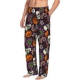 thumbnail image 6 of Hirioo Halloween With Skull for Women's PJ Pajama Pants Sleep Pants Women's Home Trousers with Pockets,S-3XL-X-Large, 6 of 6