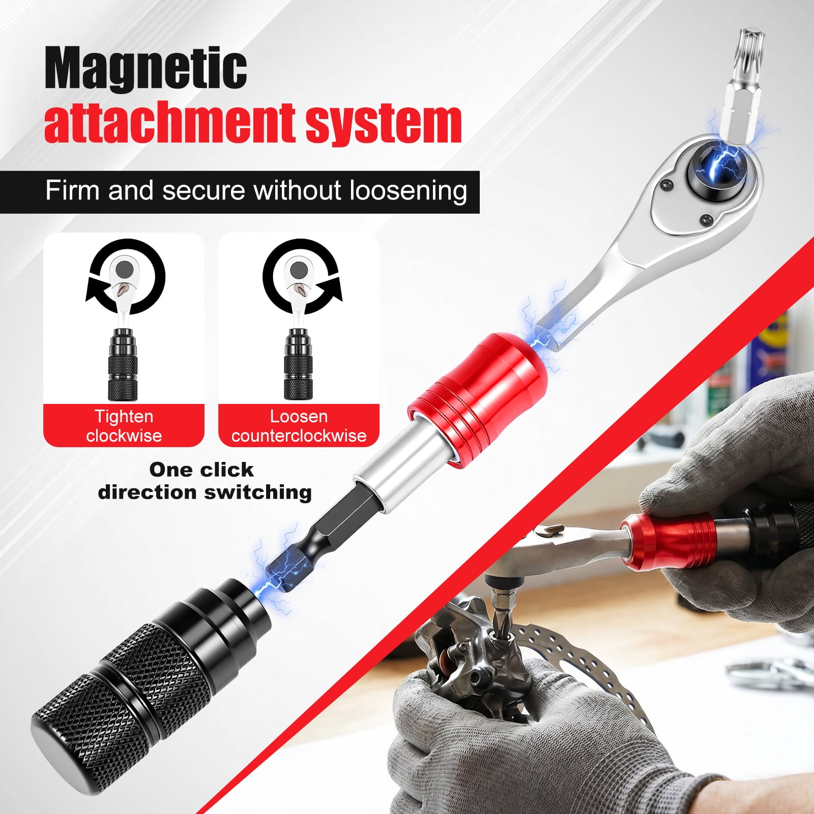 Bike Repair Tool Kit with 10 S2 Steel Bit Multitool for Bicycle MTB Road Cycling Portable Multifunction Tool Set in One Safety Kit
