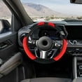 thumbnail image 6 of Tgbvmt Car Steering Wheel Cover, Stretchable Universal Steering Wheel Protector, Full Leather Cover with Embossed Design for Comfortable Grip, Breathable, Non-slip for Better Driving Experience, 6 of 6