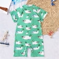 thumbnail image 6 of Baby Boy Swimsuit 9-12 Months Toddler Boy Swimsuit Shark Print Long Sleeve One Piece Zipper Swimwear Infant Rash Guard Bathing Suit Beachwear, 6 of 7