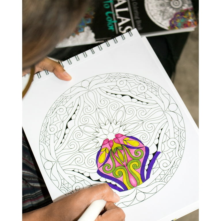  Mandala Coloring Book for Adults with Thick Artist Quality  Paper, Hardback Covers, and Spiral Binding by ColorIt: 9780996511216:  ColorIt, Terbit Basuki: Arts, Crafts & Sewing
