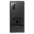 thumbnail image 1 of DistinctInk Clear Shockproof Hybrid Case for Galaxy Note 20 ULTRA (6.9" Screen) - TPU Bumper Acrylic Back Tempered Glass Screen Protector - Merry Christmas Doodle Trees, 1 of 3