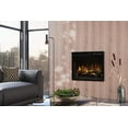 thumbnail image 3 of Wesco XHD28L Fireplace Insert; Electric Fireplace With Inner Glow Logs; Realogs; 5118 BTU; 1500 Watts/ 120 Volts/ 12.5 Amps; 27-3/8" Length x 7-1/2" Width x 23-1/2" Height; Black: With Remote, 3 of 3