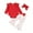 X03-RD1, variant on Taybagh Infant Girl Outfits Ruffle Preemie Clothes Girl Long Sleeve Romper Floral Pants Cute Headband Sets Letter Print Holiday Outfit White 0-3 Months