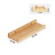 thumbnail image 3 of Wall Shelf Household Living Room Wall Rack Perforated Word Board Book Rack Wall Decoration Solid Wood Small Shelf 60cm, 3 of 5