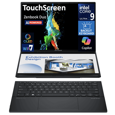 ASUS Zenbook DUO Ultra 9-285H 32GB LPDDR5X 4TB SSD 14in OLED Dual Win11P