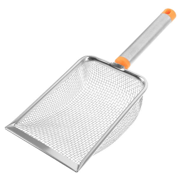 Pala para arena de gatos, tamiz de arena para arena de gatos de Metal, pala para arena para gatos y gatitos, elevador de excrementos