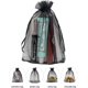 thumbnail image 2 of 100 bolsas de organza transparente premium, bolsas de regalo de boda Casewin negras con cordón, bolsas de regalo de joyería de 4x6 para fiestas, joyas, Navidad, festivales, jabones de baño, bolsas de, 2 of 8