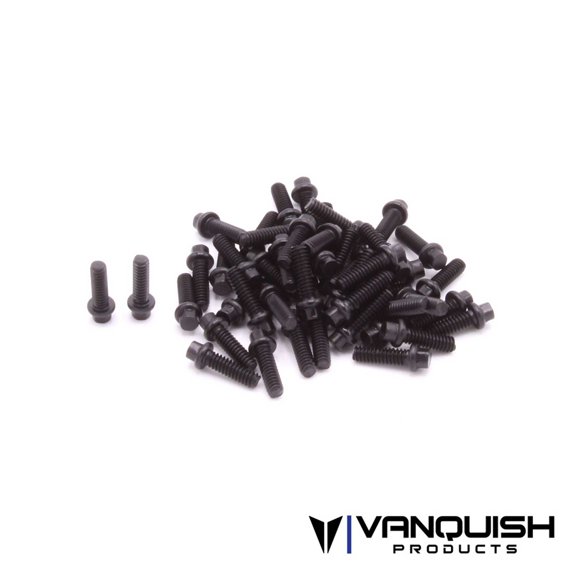 Vanquish Products 05003 Hex Scale Black Wheel Screw Kit 50 Pieces