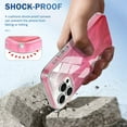 thumbnail image 6 of Dteck for iPhone 14 Pro Case, Not-Yellowing Full Cover with Built-in Screen Protector, Military Grade Drop Protection Shockproof Phone Case for iPhone 14 Pro, Gradient Rose, 6 of 7