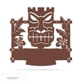 thumbnail image 6 of RealSteel Tiki Mask Monogram – Personalized Tropical Metal Wall Art for Patios, Bars & Beach Homes (PV - 34x36), 6 of 8