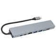 thumbnail image 4 of Estación de acoplamiento USB C 8 en 1 multifuncional tipo C a RJ45 USB 3.0 USB C HD con interfaz multimedia para computadora de escritorio y portátil, 4 of 12
