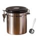 thumbnail image 1 of Almacenamiento de granos de café con extractores Gadgets con una cuchara Café Hermético Té Azúcar plata 1.5L, 1 of 9