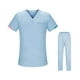 thumbnail image 1 of Conjunto de uniforme de trabajo, camiseta y pantalones de enfermera, trajes de trabajo de enfermería de manga corta XL, 1 of 9