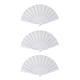 thumbnail image 1 of 3X Ventilador de Mano Plegable de Plastico Y Tela para Senoras Y Hombres Blanco, 1 of 9