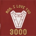 thumbnail image 2 of Women's Marvel Mom I Love You 3000 Iron Man Arc Reactor  Graphic Tee Red 2X Large, 2 of 4
