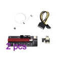 thumbnail image 1 of Tarjeta elevadora PCI-E 1X a 16X Tarjeta elevadora extensor GPU Adaptador GPU PCI-E USB 3.0 con interfaz de 6 pines, Blanco Inevent EL001235-02*2, 1 of 7