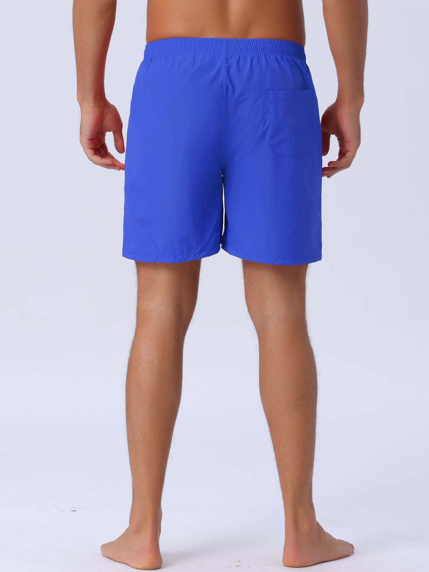 DARING DIVA Men's Elastic Waist Drawstring Surfing Board Shorts 30 Blue