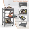 Kitchen Island Cart with Drawer Rolling Kitchen Cart on Wheels with
