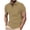Khaki, variant on Dianli Men's Summer Versatile Turndown Collar Short Sleeve Lapel Top Solid Color Breathable Quick-Dry Lightweight Loose-Fit Casual Shirt Everyday Wear