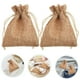 thumbnail image 4 of 50 Uds. Bolsas pequeñas con cordón, bolsa de tela de lino, bolsas de regalo artesanales, bolsas de regalo, 4 of 6