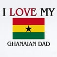 thumbnail image 2 of CafePress - I Love My Ghanaian Dad Infant Bodysuit - Baby Light Bodysuit, Size Newborn - 24 Months, 2 of 4