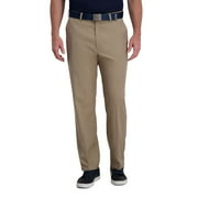 Men's Haggar® Cool Right® Performance Flex Classic-Fit Flat-Front Pants Color: Khaki Size: 38X29