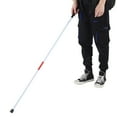 thumbnail image 4 of HURRISE Foldable Cane Collapsible Reflective White and Red Walking Stick for Blind Visual Impaired,Collapsible Blind Cane,Blind Cane, 4 of 8
