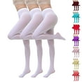 thumbnail image 2 of Gpaecead 3Pc Women's Plus Size Tights Candy Color Christmas Clothing Accessories Solid Color Stockings Pink, 2 of 2