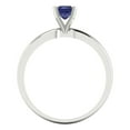 thumbnail image 4 of Clara Pucci 14K White Gold 0.5ct Tanzanite Solitaire Ring for Women, 4 of 8