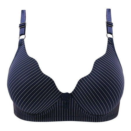hoksml Wireless Bra for Women,Solid Color Bra Without Steel Ring