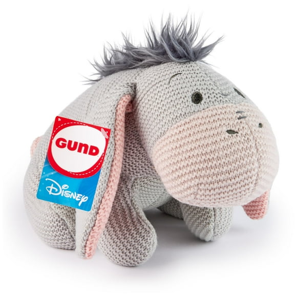 GUND Disney Official Eeyore Knit Plush, Winnie The Pooh, Stuffed Animal for Ages 1 and Up, Gray, 10â