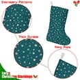 thumbnail image 5 of Christmas Stockings,Teal Christmas Star Pattern Stockings Christmas,14.8'' Xmas Stockings,Christmas Party Favors,Christmas Party Decorations,Christmas Stockings Personalized, 5 of 5
